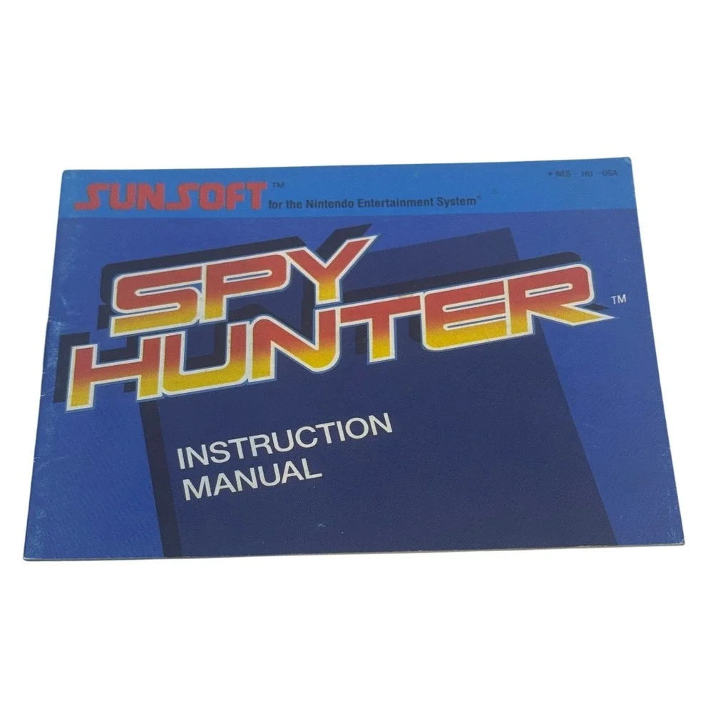 Spy Hunter Nintendo NES Sunsoft Game Instruction Manual NES-HU-USA 1987